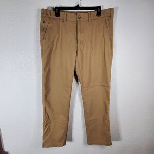 Eddie Bauer Mens 36x32 Chino Classic Fit Pants Khaki Lightweight Stretch
